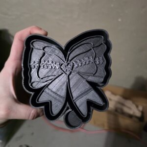 Football Bow Freshie Mold