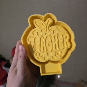 Teacher Checkered Freshie Mold